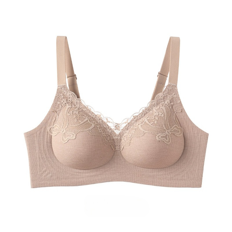 Women Fashion Ribbed Lace Bral - Lace Bralette Set review and price